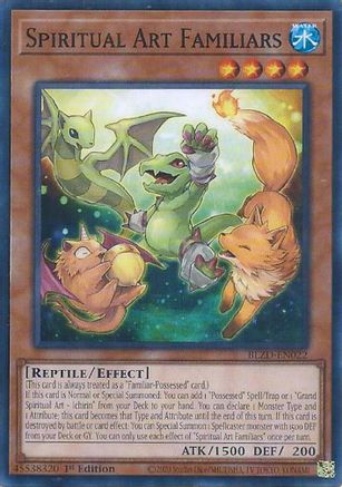 Spiritual Art Familiars (BLZD-EN022) - Blazing Dominion Common / Short Print 1st Edition