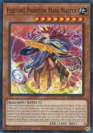 Fleeting Phantom Mask Master (BLZD-EN023) - Blazing Dominion Common / Short Print 1st Edition