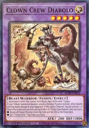Clown Crew Diabolo (BLZD-EN032) - Blazing Dominion Common / Short Print 1st Edition