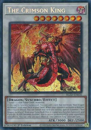 The Crimson King (BLZD-EN036) - Blazing Dominion Secret Rare 1st Edition