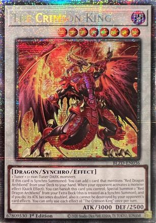 The Crimson King (Starlight Rare) (BLZD-EN036) - Blazing Dominion Starlight Rare 1st Edition