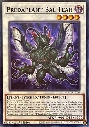 Predaplant Bal Teah (BLZD-EN039) - Blazing Dominion Common / Short Print 1st Edition