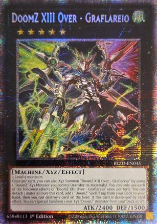 DoomZ XIII Over - Graflareio (Starlight Rare) (BLZD-EN045) - Blazing Dominion Starlight Rare 1st Edition