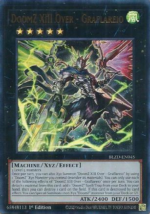 DoomZ XIII Over - Graflareio (BLZD-EN045) - Blazing Dominion Ultra Rare 1st Edition