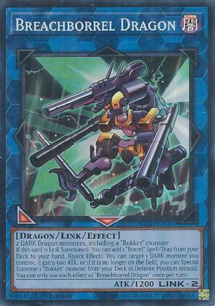 Breachborrel Dragon (BLZD-EN049) - Blazing Dominion Super Rare 1st Edition