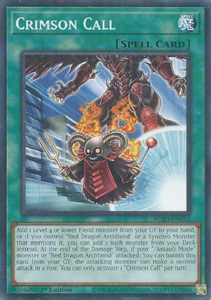 Crimson Call (BLZD-EN052) - Blazing Dominion Common / Short Print 1st Edition