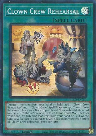 Clown Crew Rehearsal (BLZD-EN059) - Blazing Dominion Super Rare 1st Edition