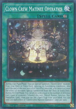 Clown Crew Matinee Operatics (BLZD-EN060) - Blazing Dominion Common / Short Print 1st Edition