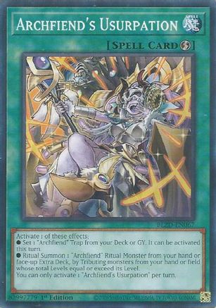 Archfiend's Usurpation (BLZD-EN067) - Blazing Dominion Common / Short Print 1st Edition