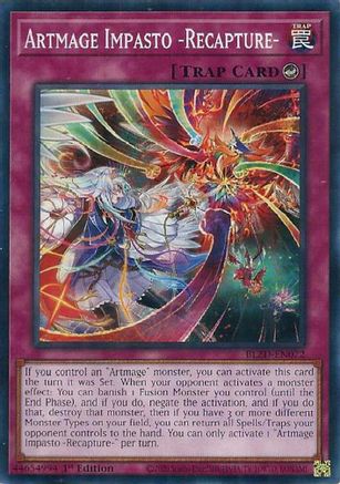 Artmage Impasto -Recapture- (BLZD-EN072) - Blazing Dominion Common / Short Print 1st Edition