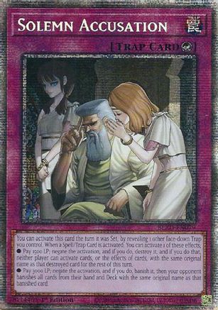 Solemn Accusation (Starlight Rare) (BLZD-EN079) - Blazing Dominion Starlight Rare 1st Edition