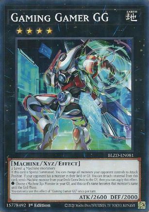 Gaming Gamer GG (BLZD-EN081) - Blazing Dominion Common / Short Print 1st Edition