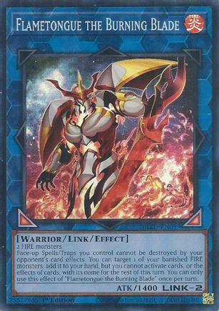 Flametongue the Burning Blade (BLZD-EN099) - Blazing Dominion Super Rare 1st Edition