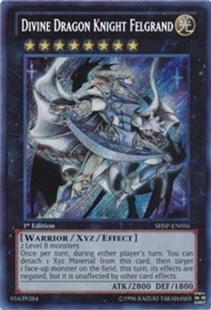 Divine Dragon Knight Felgrand (SHSP-EN056) - Shadow Specters Secret Rare Unlimited