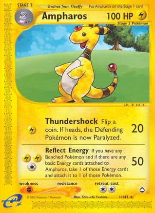 Ampharos - 1/147 - Rare Reverse Holo