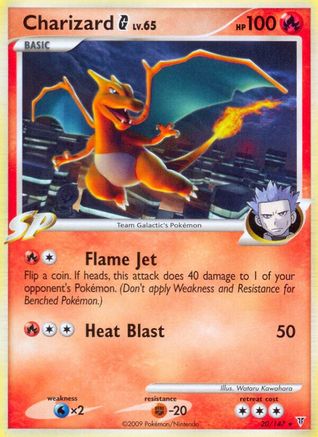 Charizard G - 20/147 - Rare Reverse Holo
