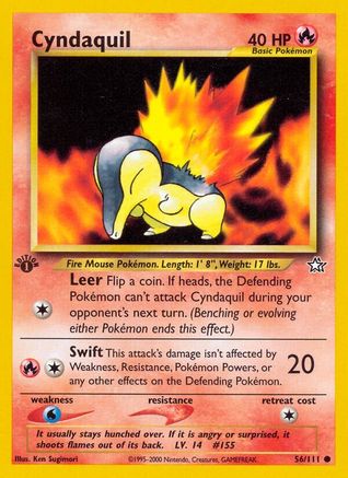 Cyndaquil - 56/111 - Common 1st Edition