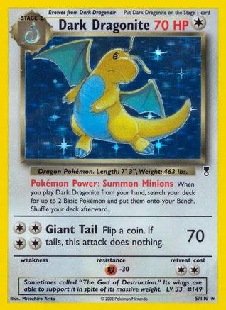 Dark Dragonite - 5/110 - Holo Rare Reverse Holo