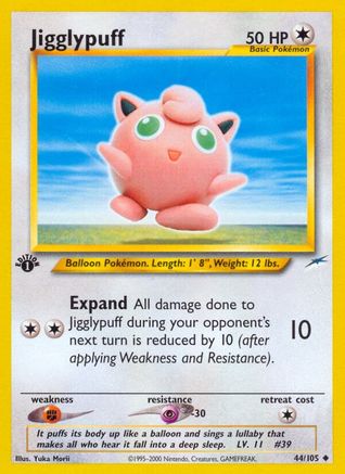 Jigglypuff - 44/105 - Uncommon Unlimited