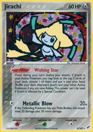 Jirachi - 9/107 - Holo Rare Reverse Holo