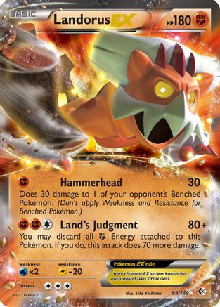 Landorus EX - 89/149 - Ultra Rare