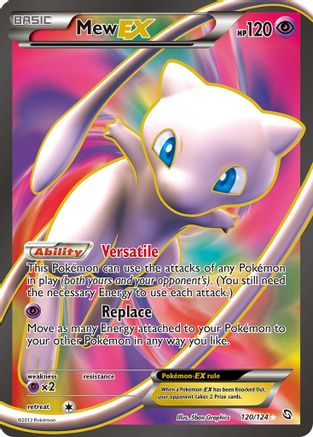 Mew EX - 120/124 - Full Art Ultra Rare