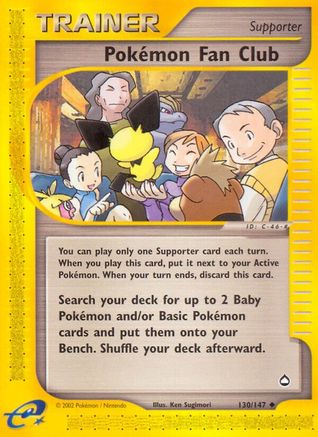 Pokemon Fan Club - 130/147 - Uncommon Reverse Holo