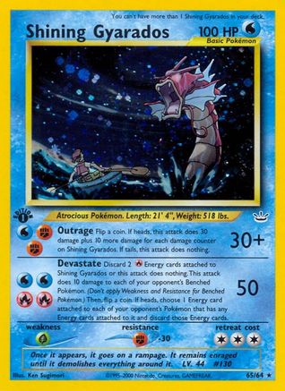 Shining Gyarados - 65/64  - Holo 1st Edition