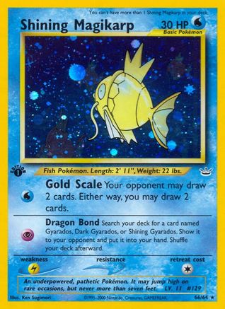 Shining Magikarp - 66/64  - Holo 1st Edition