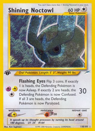 Shining Noctowl (Triple Star)  - 110/105 - Holo Unlimited