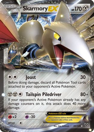 Skarmory EX - 80/146 - Ultra Rare