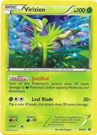 Virizion - BW70 - Shattered Holo Promo
