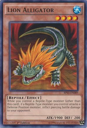 Lion Alligator (BP03-EN089) - Battle Pack 3: Monster League Rare 1st Edition