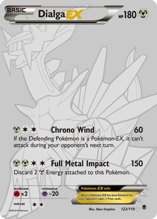 Dialga EX - 122/119 - Full Art Secret Rare