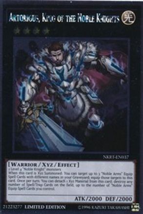 Artorigus, King of the Noble Knights (NKRT-EN037) - Noble Knights of the Round Table Box Set Platinum Rare Limited