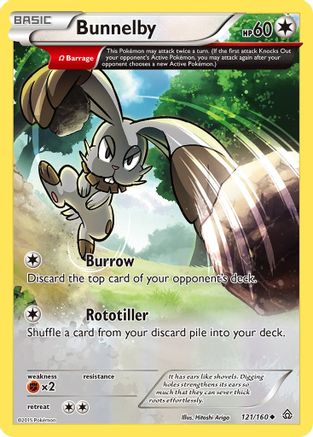 Bunnelby - 121/160 - Uncommon